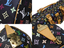 Load image into Gallery viewer, 極美品 ルイヴィトン LOUIS VUITTON キーポル45 ボストンバッグ ブラック 村上隆 マルチカラー ブラック M92640 中古 4b009745