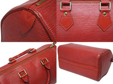 画像をギャラリービューアに読み込む, LOUIS VUITTON ルイヴィトン スピーディ25 ハンドバッグ エピレザー M43017 カスティリアンレッド 美品 中古 4b009746