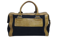 Load image into Gallery viewer, Chloe クロエ ボストンバッグ ハンドバッグ 01 07 51 ルーマニア製 レザー キャンバス ブラウン ブラック シルバー金具 良品 中古 4b009747