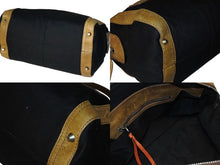 Load image into Gallery viewer, Chloe クロエ ボストンバッグ ハンドバッグ 01 07 51 ルーマニア製 レザー キャンバス ブラウン ブラック シルバー金具 良品 中古 4b009747