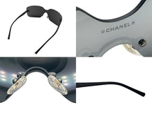 画像をギャラリービューアに読み込む, CHANEL シャネル リムレス サングラス アイウェア 4029 c.142/22 サイズ120 ココマーク ブラック 美品 中古 4b009751