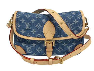 新品未使用 LOUIS VUITTON ルイヴィトン バッグ ディアヌ ショルダーバッグ M13070 モノグラムデニム ブルー ゴールド金具 中古 4b009760