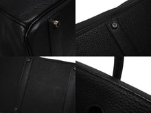 Load image into Gallery viewer, 極美品 激レア HERMES エルメス BIRKIN バーキン50 ハンドバッグ トゴ ブラック シルバー金具 □J刻印 中古 4b009766
