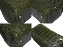 Load image into Gallery viewer, 極美品 HERMES エルメス KELLY SPORTS ケリースポーツMM ショルダーバッグ ニロティカス アニスグリーン シルバー金具 □D刻印 中古 4b009769