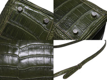 Load image into Gallery viewer, 極美品 HERMES エルメス KELLY SPORTS ケリースポーツMM ショルダーバッグ ニロティカス アニスグリーン シルバー金具 □D刻印 中古 4b009769