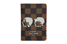 画像をギャラリービューアに読み込む, 新品同様 LOUIS VUITTON ルイヴィトン オーガナイザー ドゥ ポッシュ カードケース N40776 ダミエ エベヌ NIGO ネーム入り 中古 4b009770