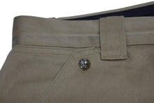 Load image into Gallery viewer, CHROME HEARTS クロムハーツ CARPENTER DOUBLE KNEE カーペンター ダブルニーパンツ サイズ34 クロスボール シルバー925 ベージュ ピンク 美品 中古 4b009772