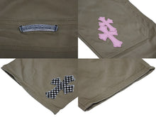 Load image into Gallery viewer, CHROME HEARTS クロムハーツ CARPENTER DOUBLE KNEE カーペンター ダブルニーパンツ サイズ34 クロスボール シルバー925 ベージュ ピンク 美品 中古 4b009772