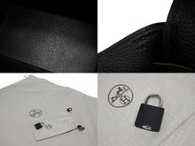 Load image into Gallery viewer, 新品未使用 HERMES エルメス ソーブラック ハンドバッグ オータクロア40 ブラック K刻印 トゴ ブラック金具 中古 4b009774