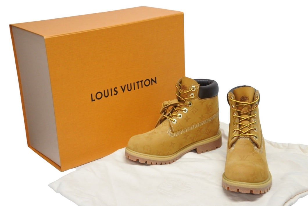 新品未使用 LOUIS VUITTON ルイヴィトン × Timberland ティンバーランド モノグラム 6インチブーツ LV-TMB-0003 サイズ5 1/2 中古 4b009776