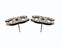画像をギャラリービューアに読み込む, 極美品 CHANEL シャネル ココマーク ピアス 重量約9.0g B23S刻印 ラインストーン クリア ゴールド メタル GP 両耳用 中古 4b009793