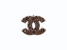 画像をギャラリービューアに読み込む, CHANEL シャネル ココマーク ピアス 重量約2.0g A13S刻印 ラインストーン メタル GP ゴールド クリア 両耳用 美品 中古 4b009796