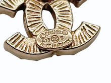 画像をギャラリービューアに読み込む, CHANEL シャネル ココマーク ピアス 重量約2.0g A13S刻印 ラインストーン メタル GP ゴールド クリア 両耳用 美品 中古 4b009796