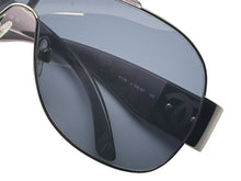 画像をギャラリービューアに読み込む, 極美品 CHANEL シャネル シールド サングラス アイウェア 4136 c.108/87 サイズ125 ココマーク グレー 中古 4b009806