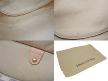 画像をギャラリービューアに読み込む, LOUIS VUITTON ルイヴィトン スピーディ35 ダミエ アズール ハンドバッグ N41535 ホワイト ベージュ 美品 中古 4b009812