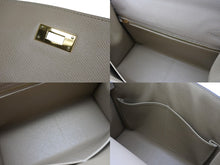 Load image into Gallery viewer, 新品同様 HERMES エルメス ケリー28 外縫い 2WAY ショルダーバッグ A刻印 ヴォーエプソン トレンチ ゴールド金具 中古 4b009813