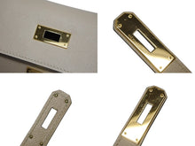 Load image into Gallery viewer, 新品同様 HERMES エルメス ケリー28 外縫い 2WAY ショルダーバッグ A刻印 ヴォーエプソン トレンチ ゴールド金具 中古 4b009813