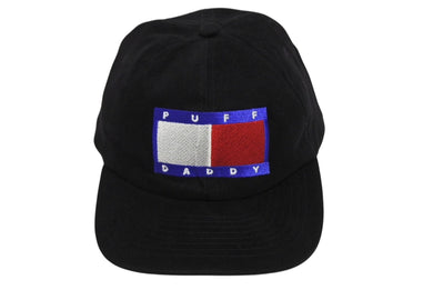 極美品 PUFF DADDY パフダディ VINTAGE ヴィンテージ 90's スナップバックキャップ ONE SIZE TOMMYサンプリング ブラック 中古 4b009819