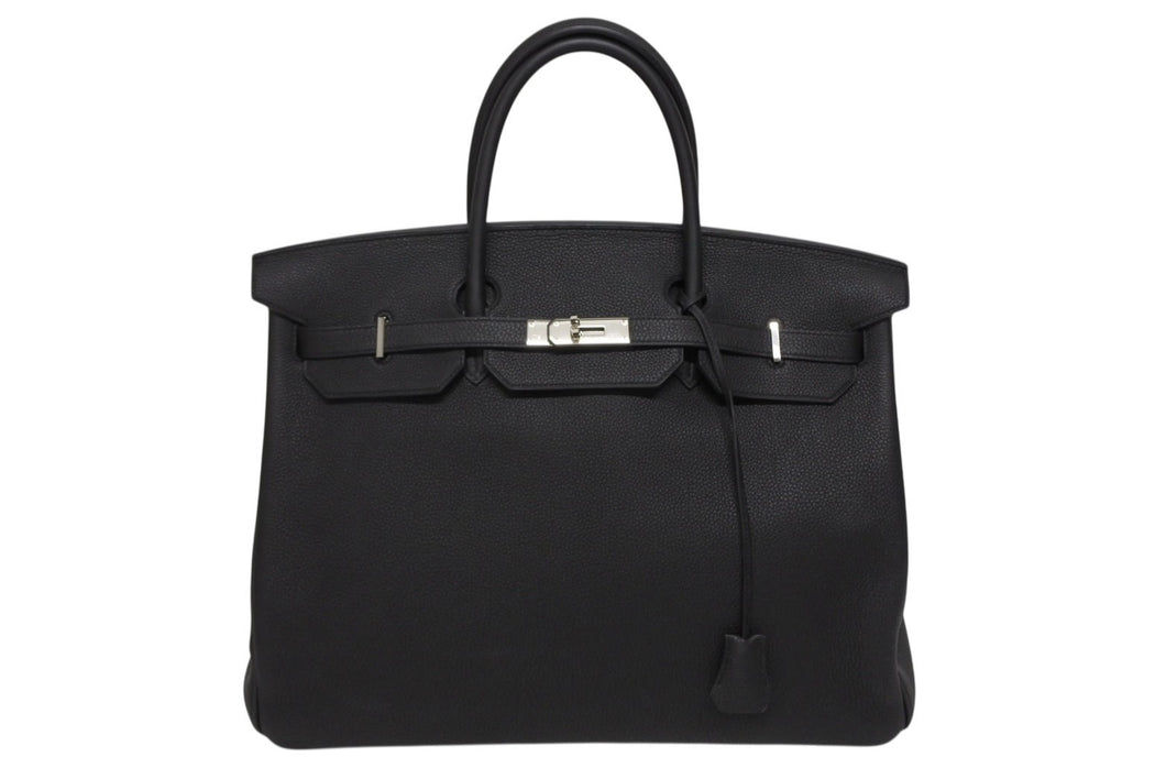 新品同様 HERMES エルメス バーキン40 ゴールド トゴ 40cm A刻印 シルバー金具 ハンドバッグ 中古 4b009825