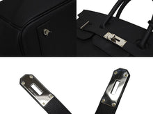 Load image into Gallery viewer, 新品同様 HERMES エルメス Haut a Courroies オータクロア40 ハンドバッグ トゴ ブラック シルバー金具 Z刻印 中古 4b009826