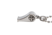 Load image into Gallery viewer, 新品未使用 CHROME HEARTS クロムハーツ WHISTLE PENDANT スモール ホイッスル ペンダント チャーム チェーン重量約13.7g 中古 4b009832