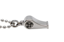 Load image into Gallery viewer, 新品未使用 CHROME HEARTS クロムハーツ WHISTLE PENDANT スモール ホイッスル ペンダント チャーム チェーン重量約13.7g 中古 4b009832