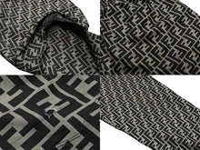 Load image into Gallery viewer, FENDI フェンディ ズッカ柄 ナイロン ジョガーパンツ サイズ54 ブラック グレー 美品 中古 4b009838