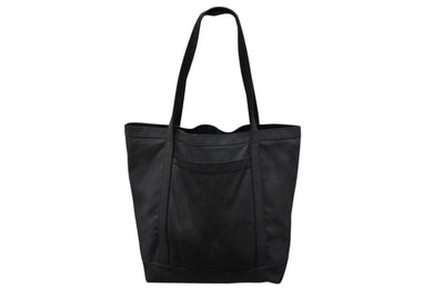 CHROME HEARTS クロムハーツ ホースシュー プリント キャンバス トートバッグ ブラック 良品 中古 4b009848