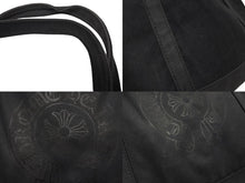 Load image into Gallery viewer, CHROME HEARTS クロムハーツ ホースシュー プリント キャンバス トートバッグ ブラック 良品 中古 4b009848