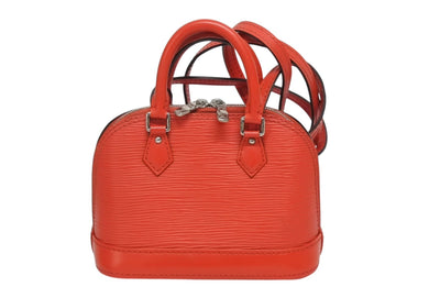 極美品 LOUIS VUITTON ルイヴィトン ナノ アルマ ショルダーバッグ M50516 エピ レザー カスティリアンレッド 中古 4b009854