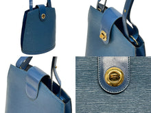 画像をギャラリービューアに読み込む, LOUIS VUITTON ルイヴィトン クリュニー ショルダーバッグ M52255 エピ レザー ブルー ゴールド金具 美品 中古 4b009855