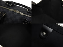 画像をギャラリービューアに読み込む, 極美品 LOUIS VUITTON ルイヴィトン キーポルバンドリエール55 ボストンバッグ N41413 ダミエグラフィット ブラック 中古 4b009856