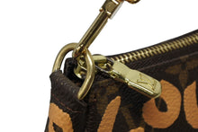 画像をギャラリービューアに読み込む, LOUIS VUITTON ルイヴィトン ポシェットアクセソワ―ル ポーチ M92193 モノグラム グラフィティ ブラウン PVC 美品 中古 4b009857