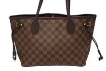 画像をギャラリービューアに読み込む, 極美品 LOUIS VUITTON ルイヴィトン ネヴァーフルPM ハンドバッグ N51109 ダミエキャンバス ブラウン ゴールド金具 中古 4b009872
