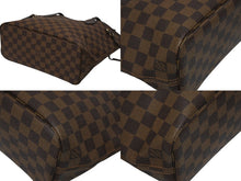 画像をギャラリービューアに読み込む, 極美品 LOUIS VUITTON ルイヴィトン ネヴァーフルPM ハンドバッグ N51109 ダミエキャンバス ブラウン ゴールド金具 中古 4b009872