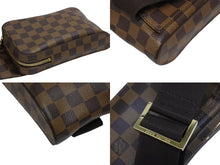 画像をギャラリービューアに読み込む, LOUIS VUITTON ルイヴィトン ジェロニモス ウエストバッグ ボディバッグ N51994 ダミエ ブラウン 美品 中古 4b009873