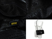 Load image into Gallery viewer, CHANEL シャネル Sフラップ Wチェーンショルダーバッグ 10番台 ココマーク パテントレザー ブラック シルバー金具 美品 中古 4b009878