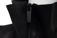 画像をギャラリービューアに読み込む, GUCCI グッチ レザーロングコート 239-1109-8801 サイズ38 ブラック 本革 ベルト付き トムフォード期 美品 中古 4b009886