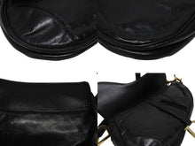 画像をギャラリービューアに読み込む, Christian Dior クリスチャンディオール ハンドバッグ サドルバック ブラック カーフ MU0060 ゴールド金具 美品 中古 4b009890