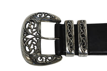 Load image into Gallery viewer, CHROME HEARTS クロムハーツ LARGE BLT CLASSIC 3PC ラージ クラシック3PC オーダー レザーベルト シルバー 美品 中古 4b009905