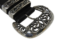 Load image into Gallery viewer, CHROME HEARTS クロムハーツ LARGE BLT CLASSIC 3PC ラージ クラシック3PC オーダー レザーベルト シルバー 美品 中古 4b009905