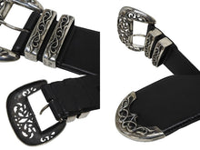 Load image into Gallery viewer, CHROME HEARTS クロムハーツ LARGE BLT CLASSIC 3PC ラージ クラシック3PC オーダー レザーベルト シルバー 美品 中古 4b009905