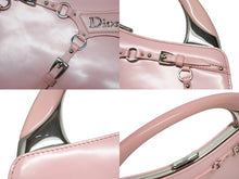 画像をギャラリービューアに読み込む, 極美品 Christian Dior クリスチャンディオール パンク ハンドバッグ 13-MA-1003 カーフレザー ピンク ガリアーノ期 シルバー金具 中古 4b009906