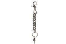 画像をギャラリービューアに読み込む, CHROME HEARTS クロムハーツ CLIP CHAIN FANCY LONG ファンシー ロングクリップ キーチェーン 8リンク ダガー 約91.0g 美品 中古 4b009913