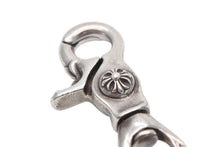 画像をギャラリービューアに読み込む, CHROME HEARTS クロムハーツ CLIP CHAIN FANCY LONG ファンシー ロングクリップ キーチェーン 8リンク ダガー 約91.0g 美品 中古 4b009913