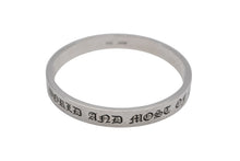 画像をギャラリービューアに読み込む, CHROME HEARTS クロムハーツ 9mm スペーサー バングル ブレスレット 重量約54.5g 925刻印 シルバー925 美品 中古 4b009914