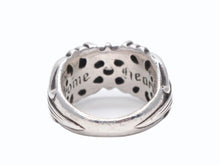 Load image into Gallery viewer, CHROME HEARTS クロムハーツ K&amp;T DIA フローラルリング パヴェダイヤ サイズ19号 重量18.3g シルバー925 美品 中古 4b009925