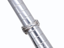 Load image into Gallery viewer, CHROME HEARTS クロムハーツ K&amp;T DIA フローラルリング パヴェダイヤ サイズ19号 重量18.3g シルバー925 美品 中古 4b009925