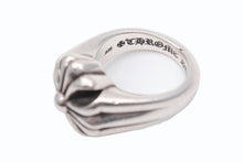 Load image into Gallery viewer, CHROME HEARTS クロムハーツ スモール カットアウト CHプラスリング 指輪 重量約24.6g サイズ16号 シルバー925 美品 中古 4b009927