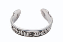 画像をギャラリービューアに読み込む, CHROME HEARTS クロムハーツ BANGLE CH SCROLL LABEL スクロールラベル バングル 重量約88.9g 925刻印 シルバー925 美品 中古 4b009930